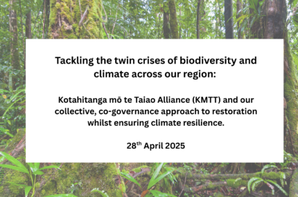 Tackling the twin crises of biodiversity and climate across our region